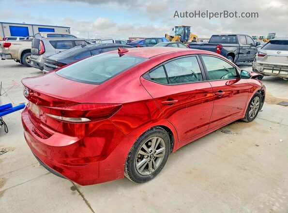 5NPD84LF2JH234985 2018 HYUNDAI ELANTRA Red უკანა მარჯვენა