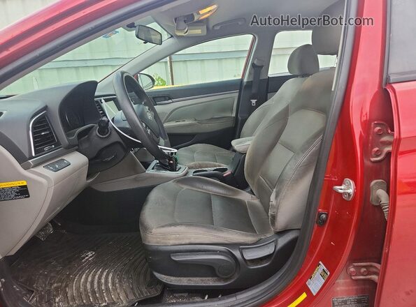 5NPD84LF2JH234985 2018 HYUNDAI ELANTRA Red წინა სალონის ხედი