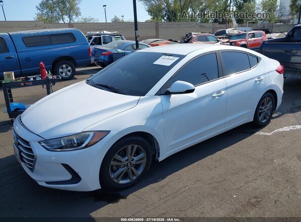 5NPD84LF2JH237465 2018 HYUNDAI ELANTRA White Vista tres cuartos delantera izquierda