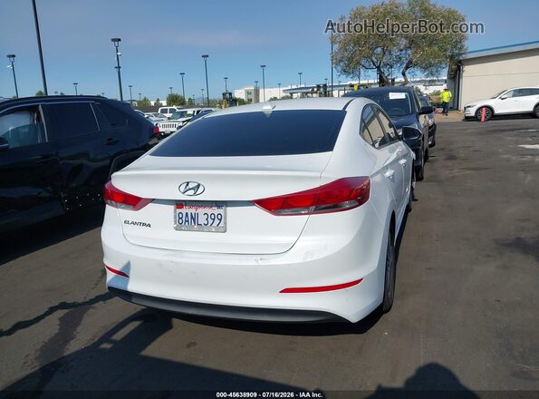 5NPD84LF2JH237465 2018 HYUNDAI ELANTRA White 
