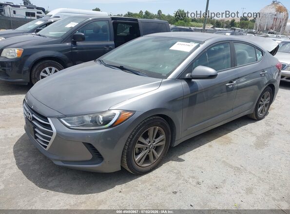 5NPD84LF2JH282745 2018 HYUNDAI ELANTRA Gray Przód lewy