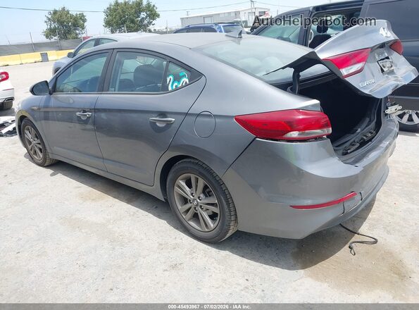 5NPD84LF2JH282745 2018 HYUNDAI ELANTRA Gray Tył lewy