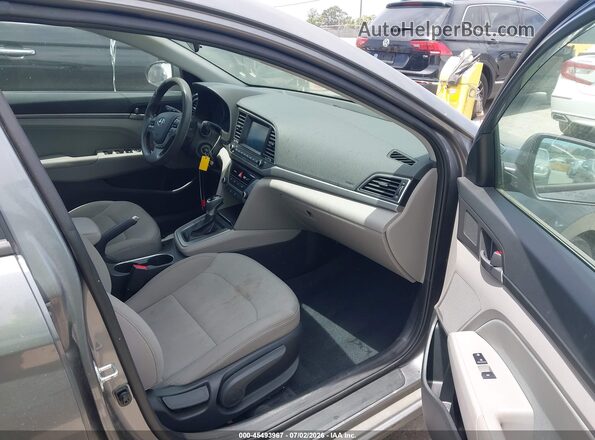 5NPD84LF2JH282745 2018 HYUNDAI ELANTRA Gray Widok wnętrza z przodu