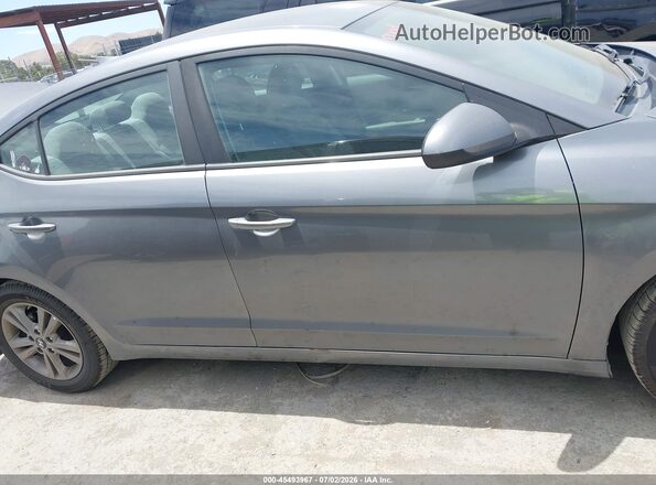 5NPD84LF2JH282745 2018 HYUNDAI ELANTRA Gray Widok wnętrza z tyłu