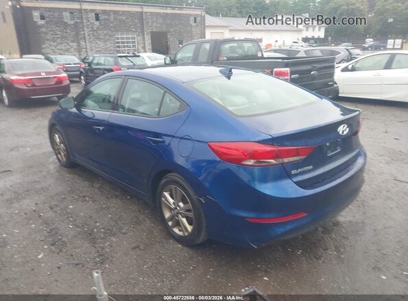 5NPD84LF2JH287153 2018 HYUNDAI ELANTRA Синий Задняя левая четверть