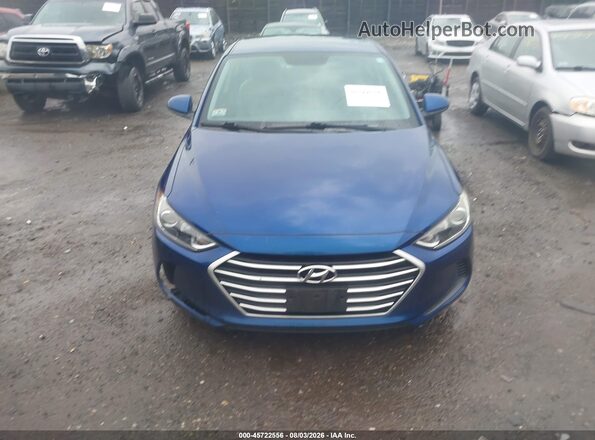 5NPD84LF2JH287153 2018 HYUNDAI ELANTRA Синий Вид щитка приборов