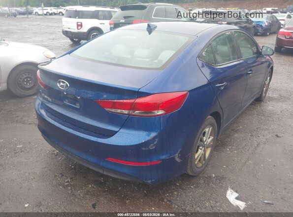 5NPD84LF2JH287153 2018 HYUNDAI ELANTRA Синий Задняя правая четверть