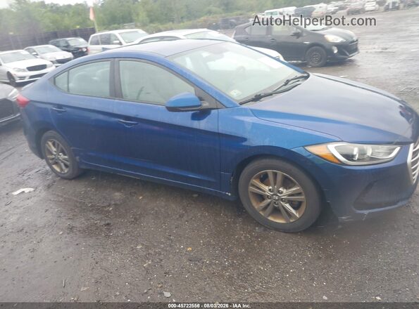 5NPD84LF2JH287153 2018 HYUNDAI ELANTRA Синий Вид задней части салона
