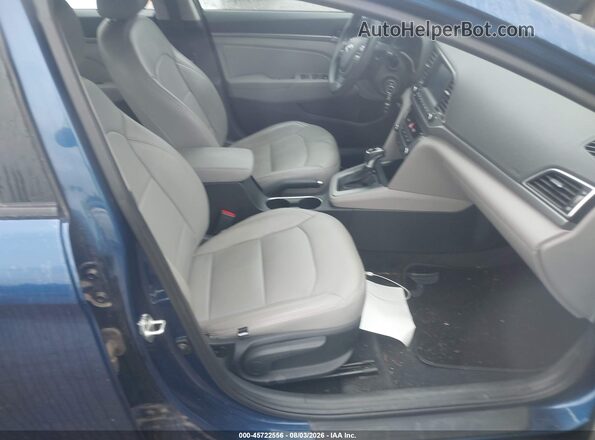 5NPD84LF2JH287153 2018 HYUNDAI ELANTRA Синий Вид салона спереди