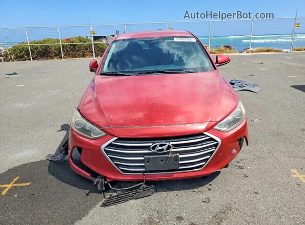 5NPD84LF2JH289890 2018 HYUNDAI ELANTRA Красный Вид спереди