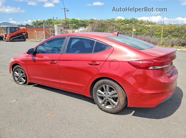 5NPD84LF2JH289890 2018 HYUNDAI ELANTRA Красный Задняя левая четверть
