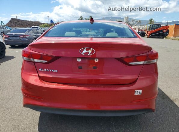 5NPD84LF2JH289890 2018 HYUNDAI ELANTRA Красный Вид сзади