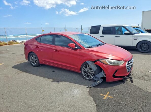 5NPD84LF2JH289890 2018 HYUNDAI ELANTRA Красный Передняя правая четверть