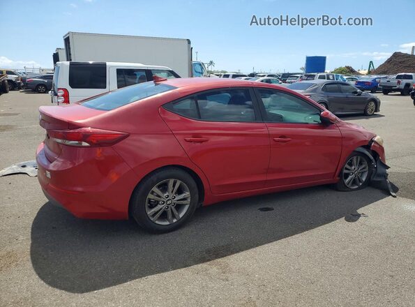 5NPD84LF2JH289890 2018 HYUNDAI ELANTRA Красный Задняя правая четверть