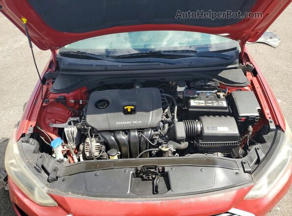 5NPD84LF2JH289890 2018 HYUNDAI ELANTRA Красный Вид задней части салона