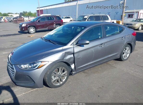 5NPD84LF2JH297648 2018 HYUNDAI ELANTRA Silver Առջևի ձախ երեք քառորդ տեսարան