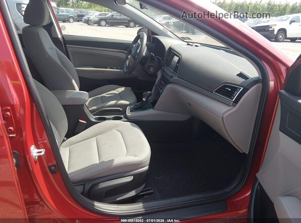 5NPD84LF2JH314514 2018 HYUNDAI ELANTRA Red წინა სალონის ხედი