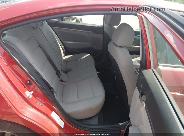 5NPD84LF2JH314514 2018 HYUNDAI ELANTRA Red VIN კოდის სტიკერის ხედი
