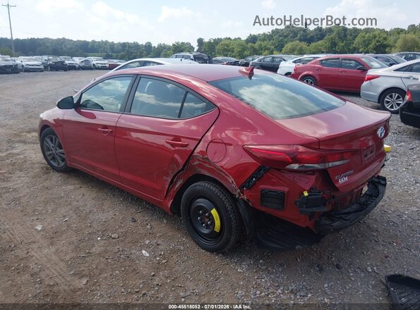 5NPD84LF2JH314514 2018 HYUNDAI ELANTRA Red უკანა მარცხენა