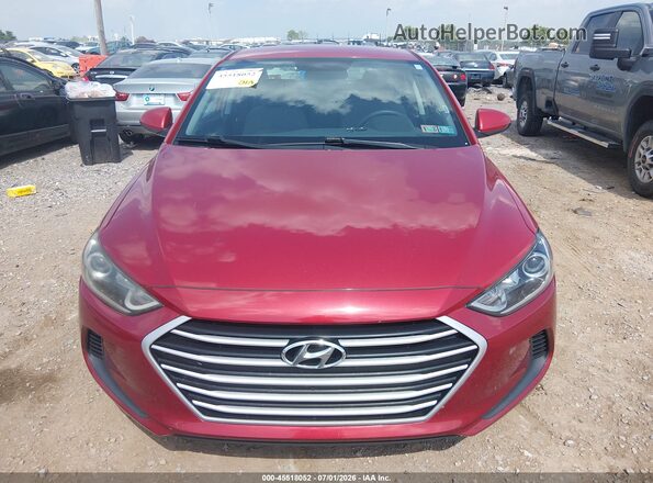 5NPD84LF2JH314514 2018 HYUNDAI ELANTRA Red ხელსაწყოთა პანელის ხედი