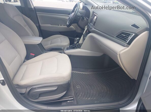 5NPD84LF2JH330552 2018 HYUNDAI ELANTRA Silver წინა სალონის ხედი