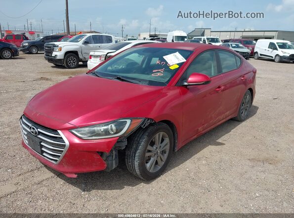 5NPD84LF2JH346007 2018 HYUNDAI ELANTRA Red Przód lewy