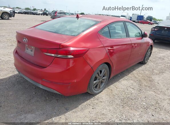 5NPD84LF2JH346007 2018 HYUNDAI ELANTRA Red Tył prawy