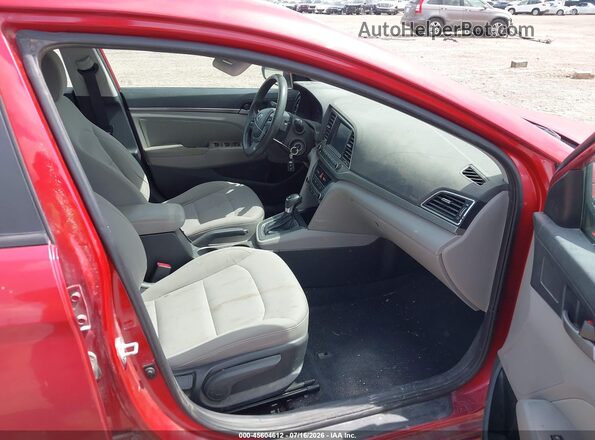 5NPD84LF2JH346007 2018 HYUNDAI ELANTRA Red Widok wnętrza z przodu