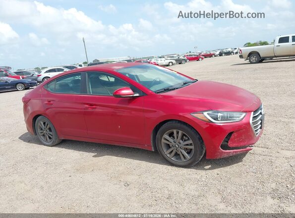 5NPD84LF2JH346007 2018 HYUNDAI ELANTRA Red Widok wnętrza z tyłu