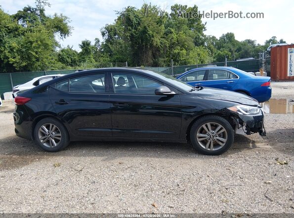 5NPD84LF2JH362448 2018 HYUNDAI ELANTRA Black უკანა სალონის ხედი