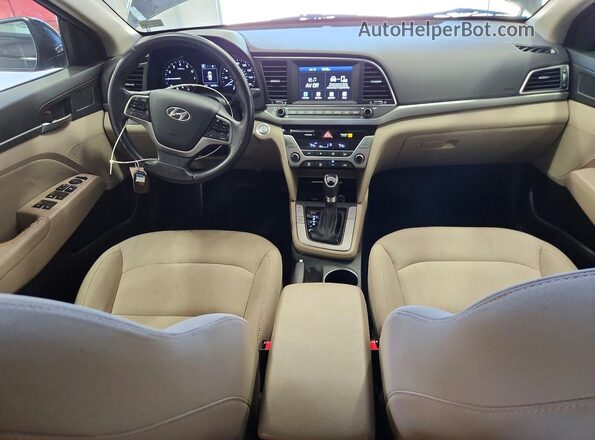 5NPD84LF2JH372591 2018 HYUNDAI ELANTRA Black წინა პანელის ხედი