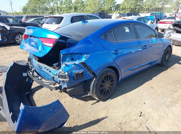 5NPD84LF2JH388757 2018 HYUNDAI ELANTRA Синий Задняя правая четверть