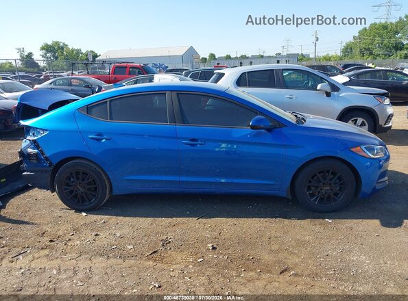 5NPD84LF2JH388757 2018 HYUNDAI ELANTRA Синий Вид задней части салона