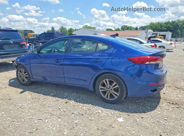 5NPD84LF2JH393943 2018 HYUNDAI ELANTRA Blue Задня ліва чверть