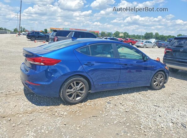 5NPD84LF2JH393943 2018 HYUNDAI ELANTRA Blue Задня права чверть