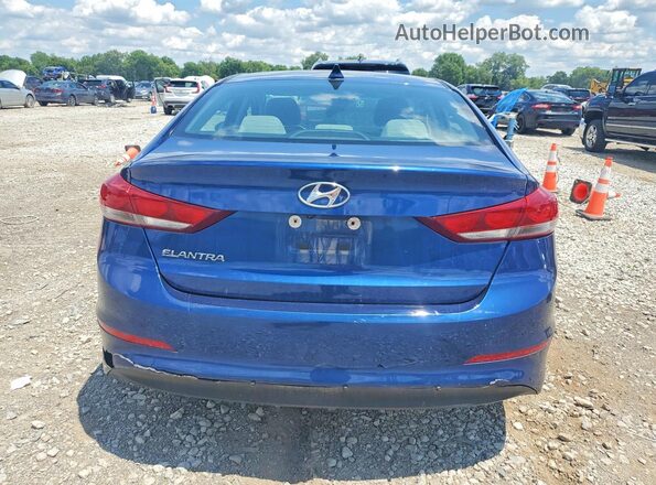 5NPD84LF2JH393943 2018 HYUNDAI ELANTRA Blue Вид ззаду