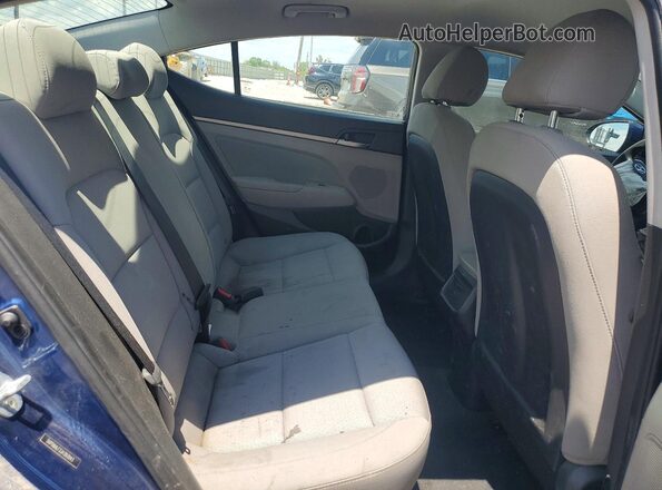 5NPD84LF2JH393943 2018 HYUNDAI ELANTRA Blue Вид задніх сидінь