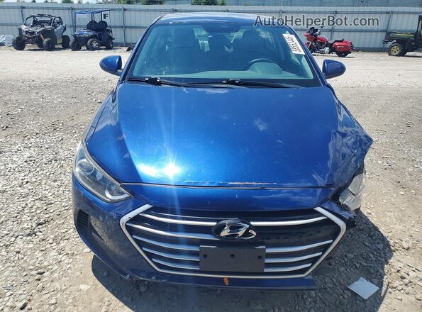 5NPD84LF2JH393943 2018 HYUNDAI ELANTRA Blue Вид спереду