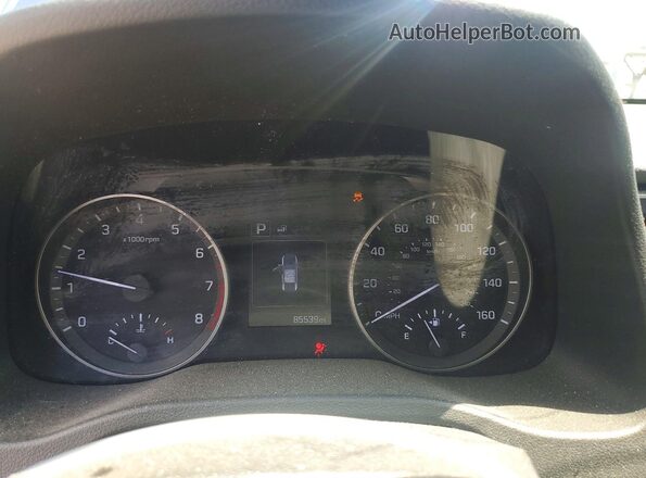 5NPD84LF2JH393943 2018 HYUNDAI ELANTRA Blue Вид щитка приладів