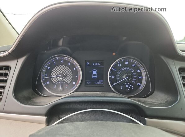 5NPD84LF2KH403923 2019 HYUNDAI ELANTRA Белый Вид щитка приборов