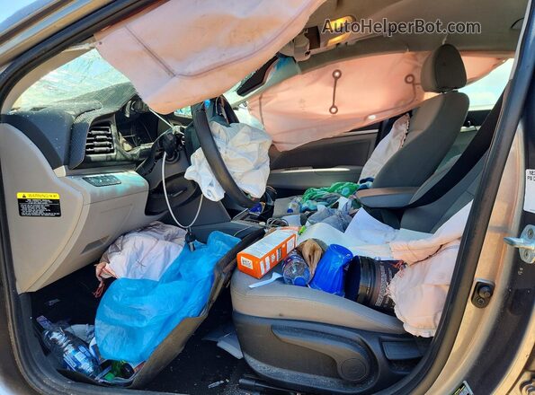 5NPD84LF2KH404473 2019 HYUNDAI ELANTRA Серый Вид салона спереди