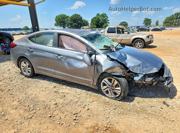 5NPD84LF2KH404473 2019 HYUNDAI ELANTRA Серый Передняя правая четверть