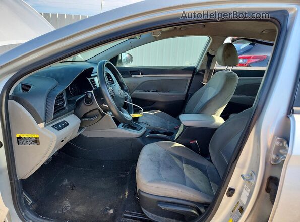 5NPD84LF2KH413142 2019 HYUNDAI ELANTRA Silver Սալոնի դիմացի տեսք