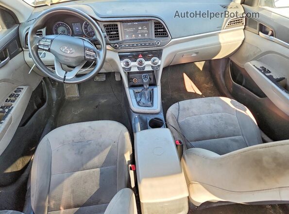 5NPD84LF2KH413142 2019 HYUNDAI ELANTRA Silver Առջևի վահանակի տեսք