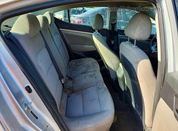 5NPD84LF2KH413142 2019 HYUNDAI ELANTRA Silver Հետևի նստատեղերի տեսք
