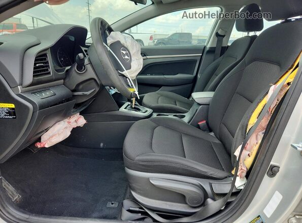 5NPD84LF2KH416185 2019 HYUNDAI ELANTRA Silver Вид салону спереду