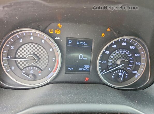 5NPD84LF2KH416185 2019 HYUNDAI ELANTRA Silver Вид щитка приладів
