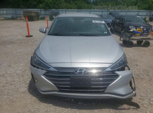 5NPD84LF2KH423007 2019 HYUNDAI ELANTRA Silver Front view