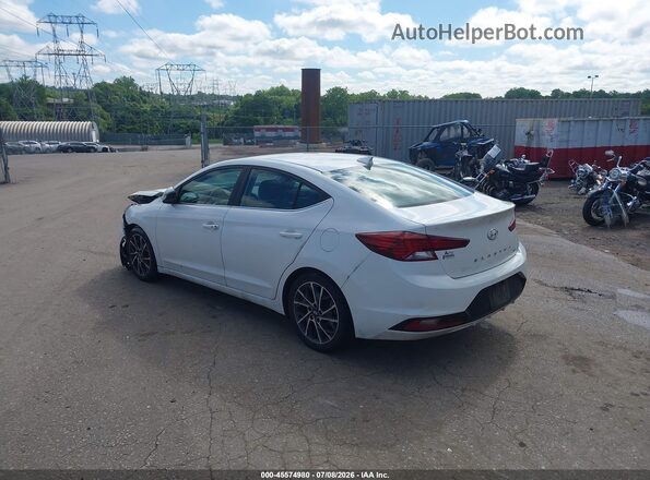 5NPD84LF2KH429292 2019 HYUNDAI ELANTRA White უკანა მარცხენა