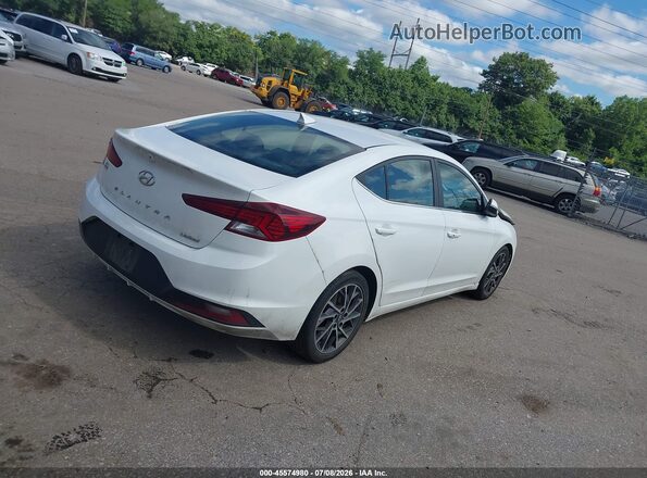 5NPD84LF2KH429292 2019 HYUNDAI ELANTRA White უკანა მარჯვენა